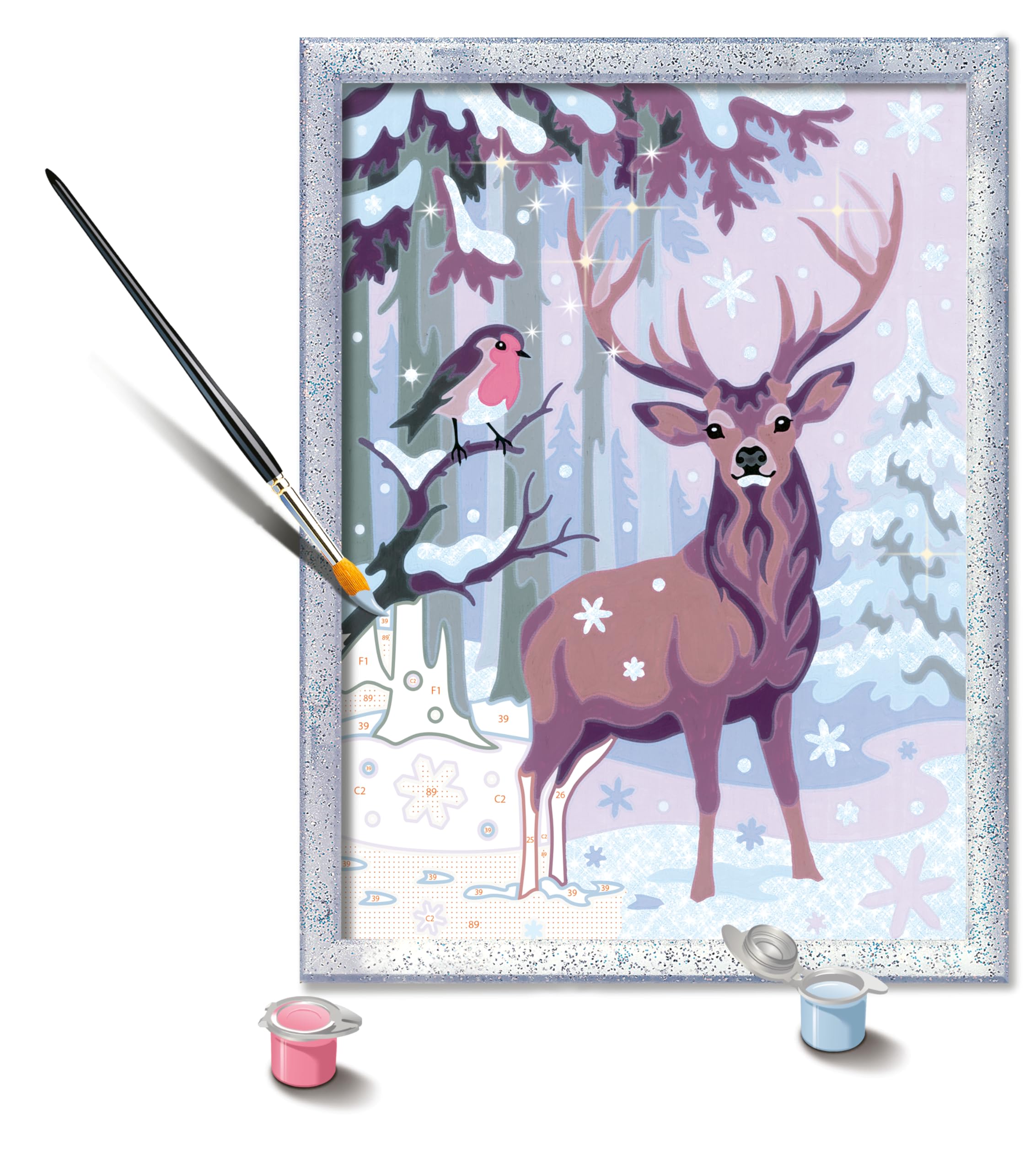 CreArt Festive Friends Paint by Numbers Kit for Kids - 12023086 - Painting Arts and Crafts for Ages 9 and Up