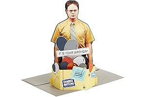 Hallmark Paper Wonder Funny Pop Up Birthday Card: 'The Office' Dwight Schrute Card