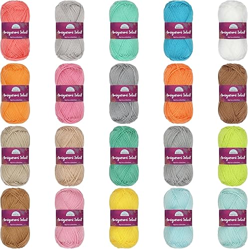 Miniatura 10 de JubileeYarn Amigurumi Select - Ovillo acrílico para bebé, surtido de inspiración 84-4 madejas