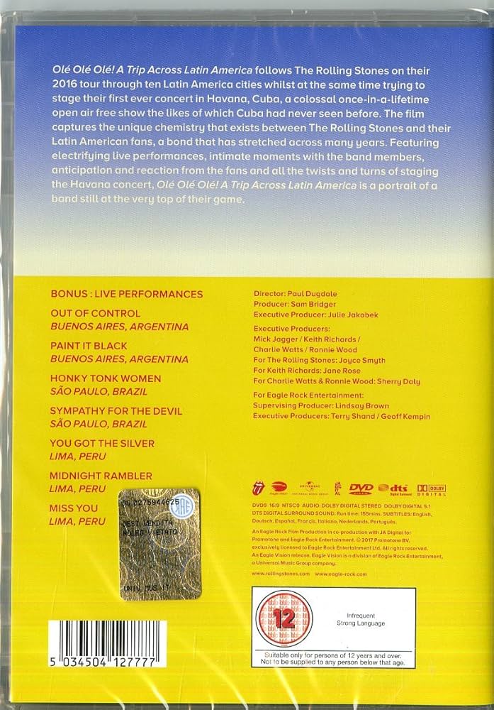 (未使用･未開封品)Ole Ole Ole a Trip Across Latin America / [DVD] The Rolling Stones - Rolling Stones - Olé Olé Olé! A Trip