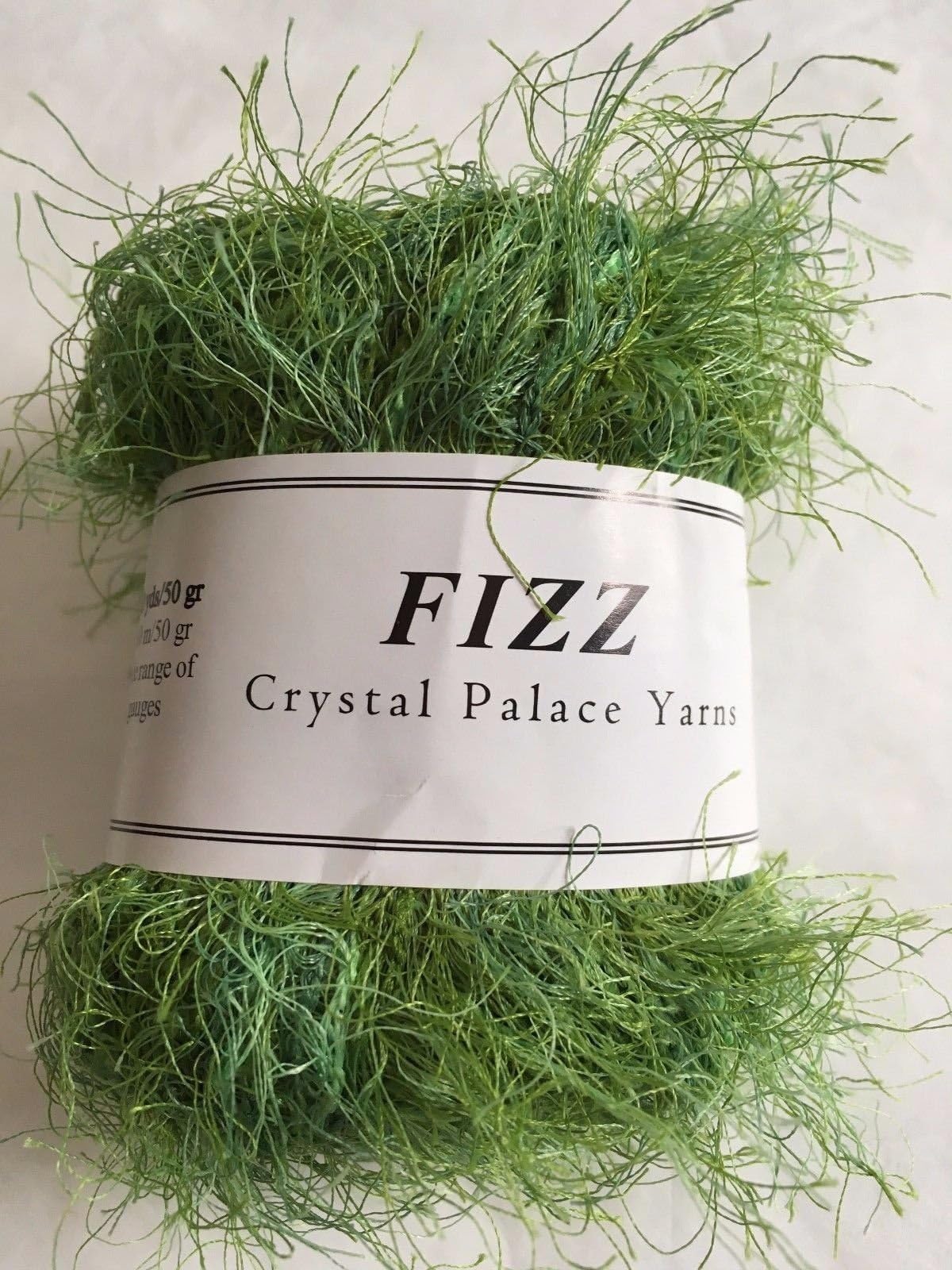 Crystal Palace Fizz #9421 Grass Greens - Green Medley Eyelash Yarn