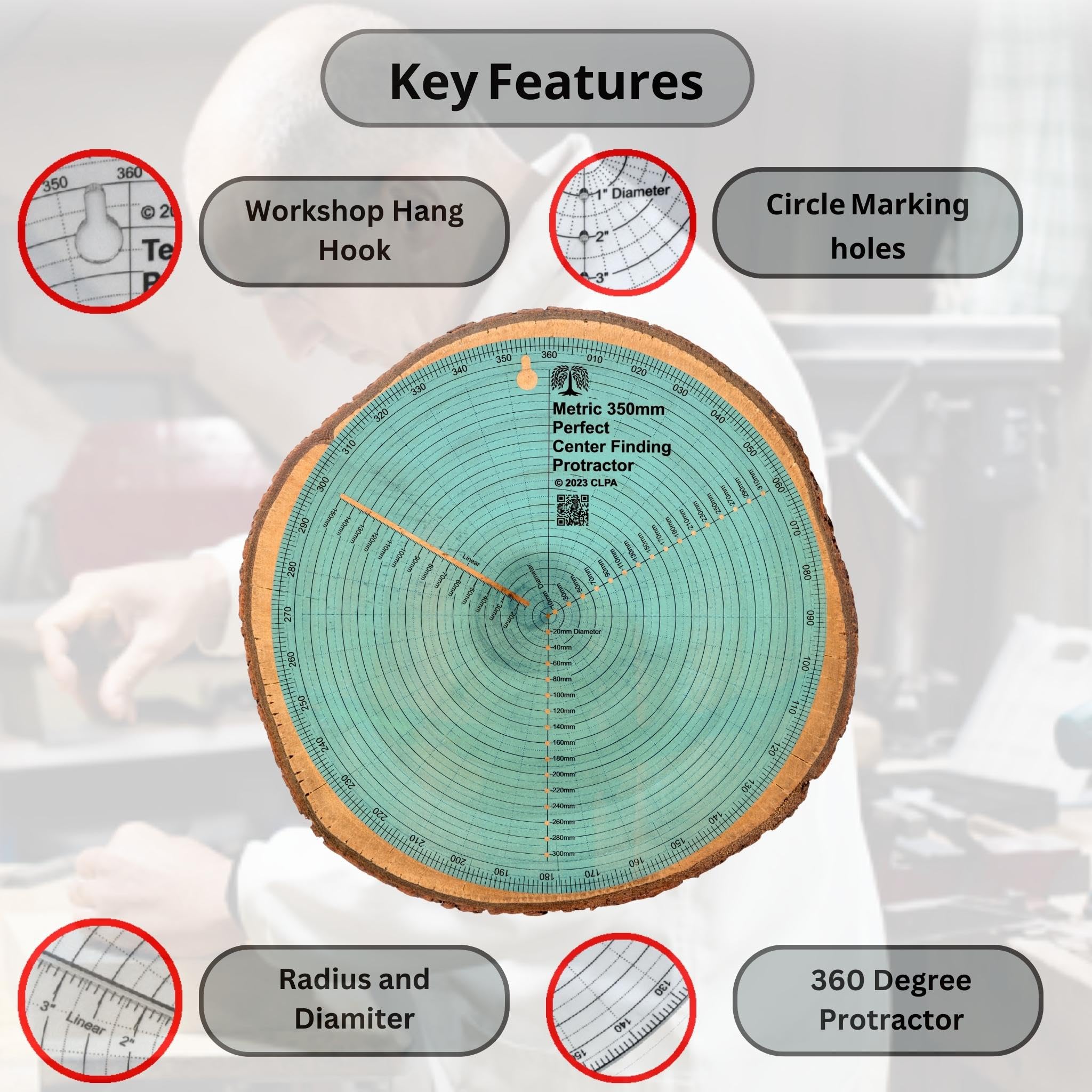 Round Center Finder - Precise Circle Marking -5 Round Center Finder - Precise Circle Marking -5