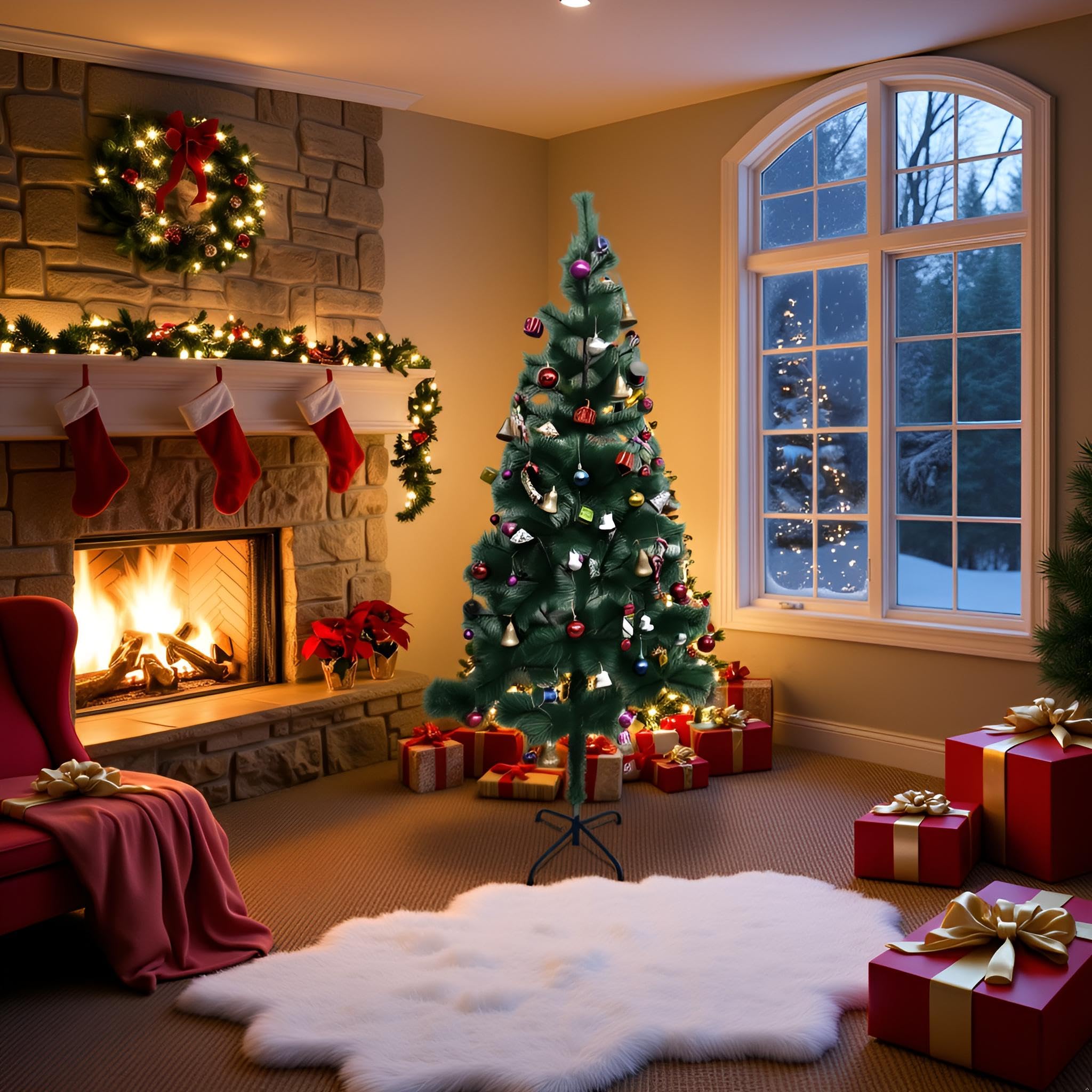 ALILA 5FT Christmas Tree - Premium Artificial Pine -3