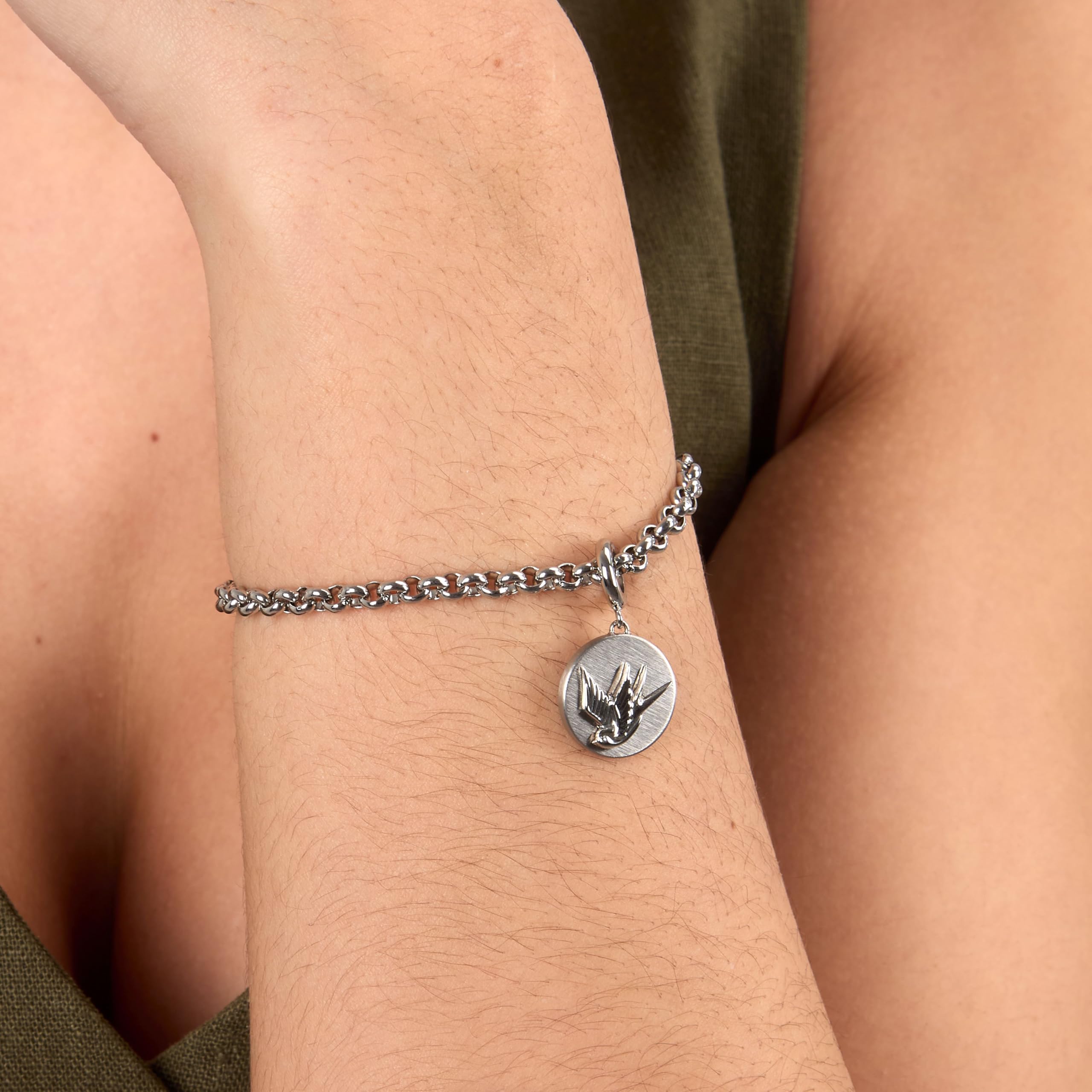 Morellato Bracciale Donna in Acciaio, Collezione DROPS, Charm, Rondine - SCZ1433
