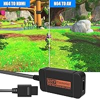 Vista 4 de yoxxzus Adaptador HDMI N64, convertidor HDMI con cable HDMI para N64GamecubeSNES