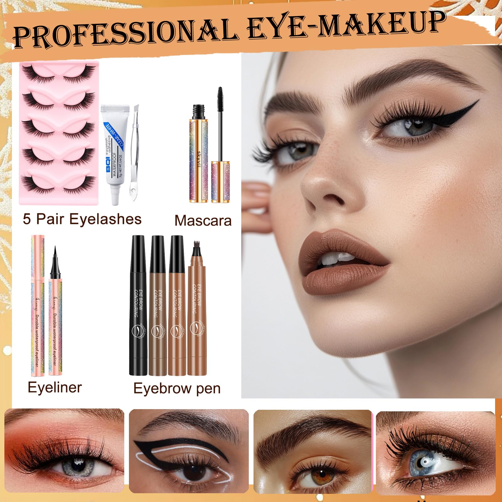Kit de maquillage pour adolescentes & femmes, kit de maquillage de voyage, ensemble de maquillage portable pour débutants et professionnels, ensemble cosmétique comprenant fond de teint-02 Style