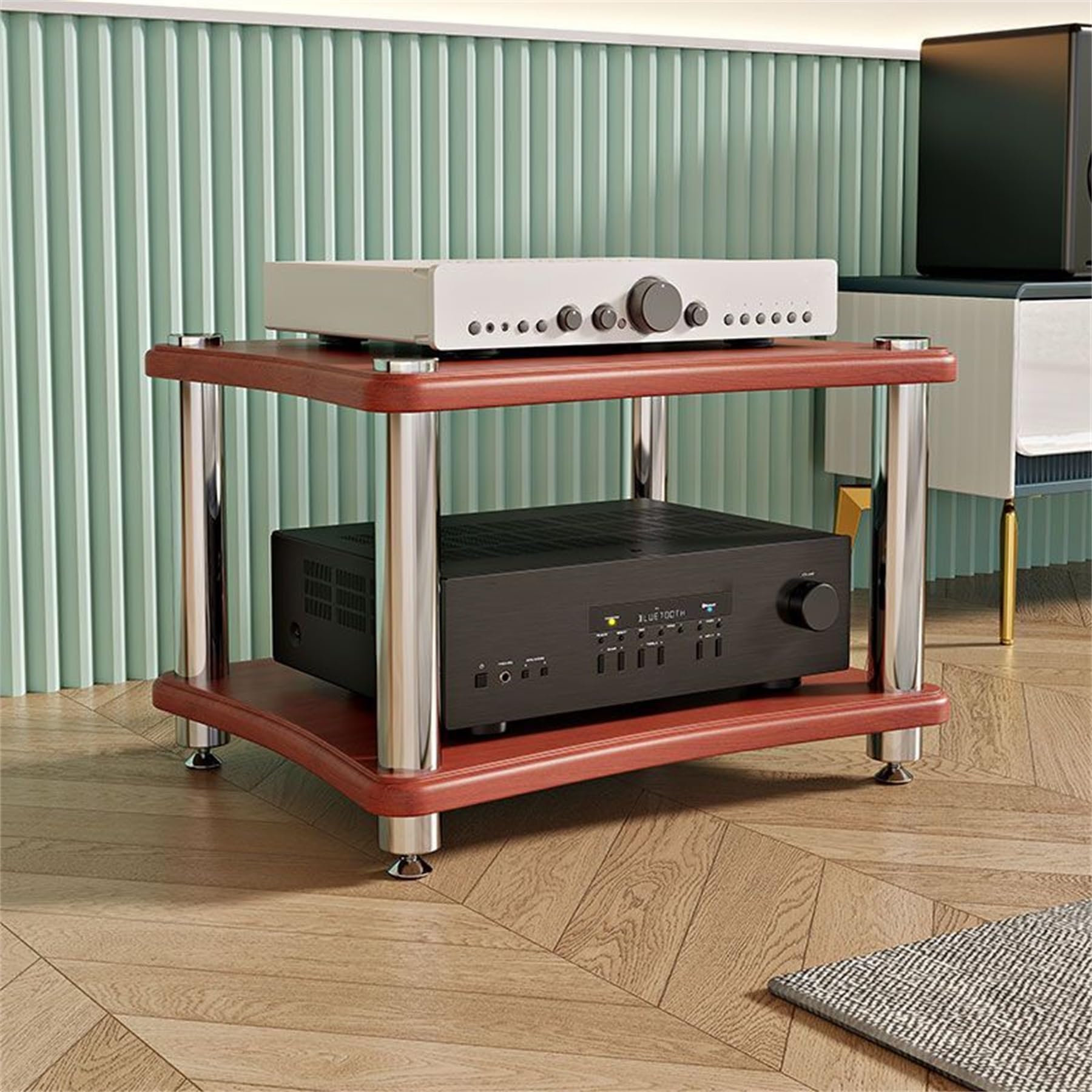 Estante para reproductor de discos de vinilo con absorción de vibraciones y soporte HiFi