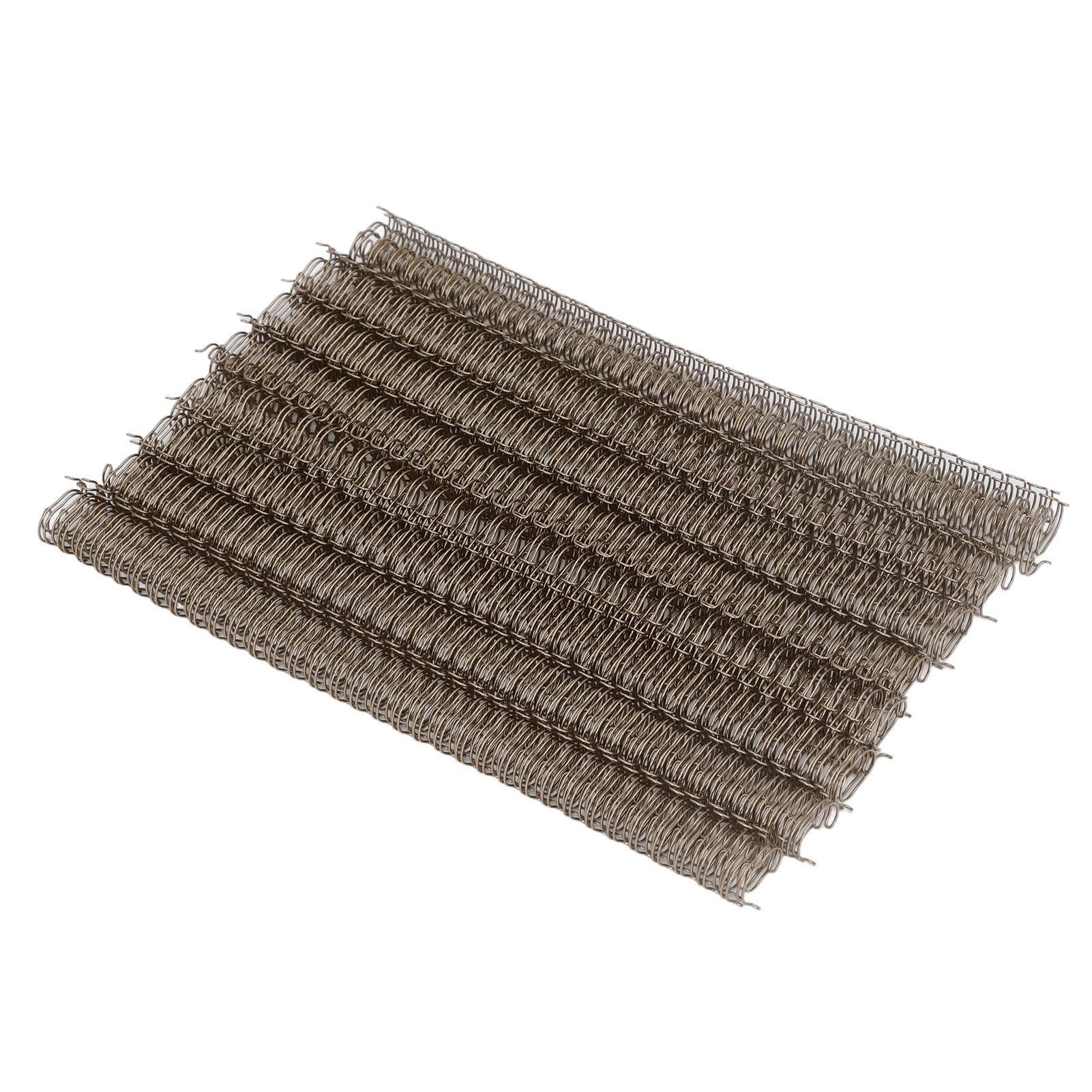Doppelschlaufen-Drahtbinderücken, 100-teiliges Set, 34 Schlaufen, professionelle A4-Dokumentenbindedrähte für Büroberichte, Präsentationen, 12,7 mm Durchmesser, 100 Blatt Ka (Bronze)