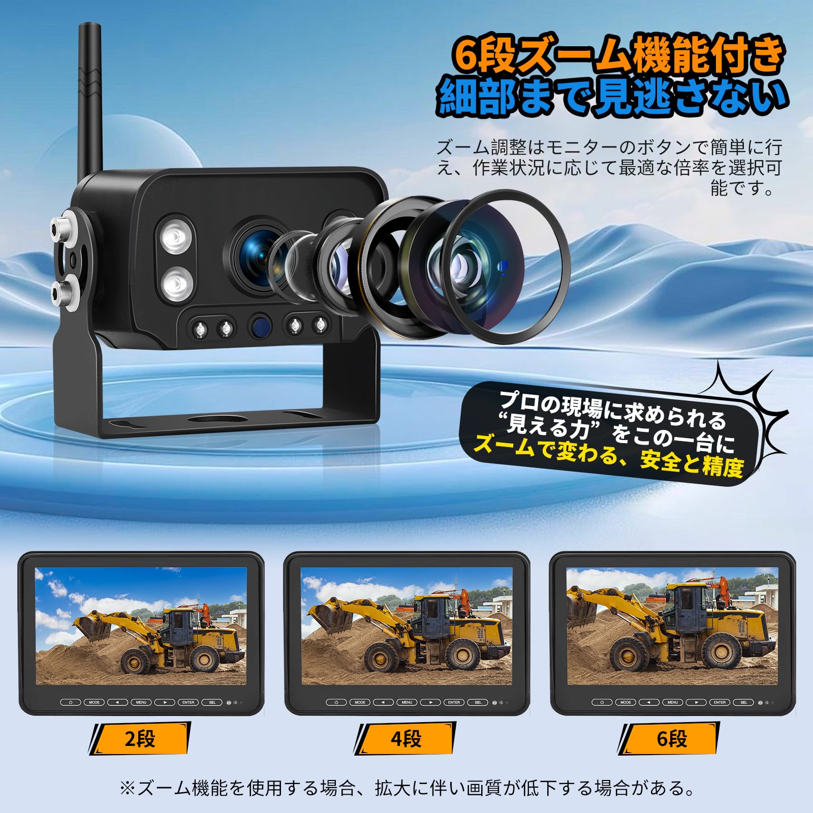 Stihoze 10.1インチ バックモニター ワイヤレスカメラセット Amazon.co.jp: Stihoze 10.1-inch Wireless Backup Camera Monitor Set