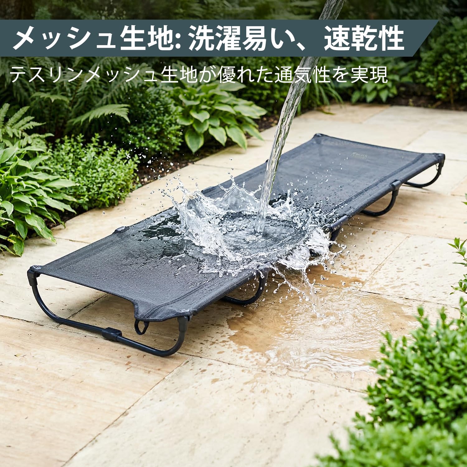 TIMBER RIDGE ジェットコット UL【20秒展開・組立不要】　ブラック Amazon.co.jp: TIMBER RIDGE キャンプベッド ジェットコット メッシュ