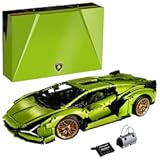 Technic Lamborghini Sián FKP 37 Building Sets for Adults - Detailed Lamborghini Model Car Kit for Men & Women, Ages 18+ Years - Display in Room as Decor - 42115