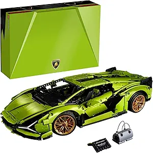 LEGO Technic Lamborghini Sián FKP 37 42115 Building Set - Classic Super Car Model Kit, Exotic Eye-Catching Display, Home or Office Décor, Ideal for Adults or Car Enthusiasts