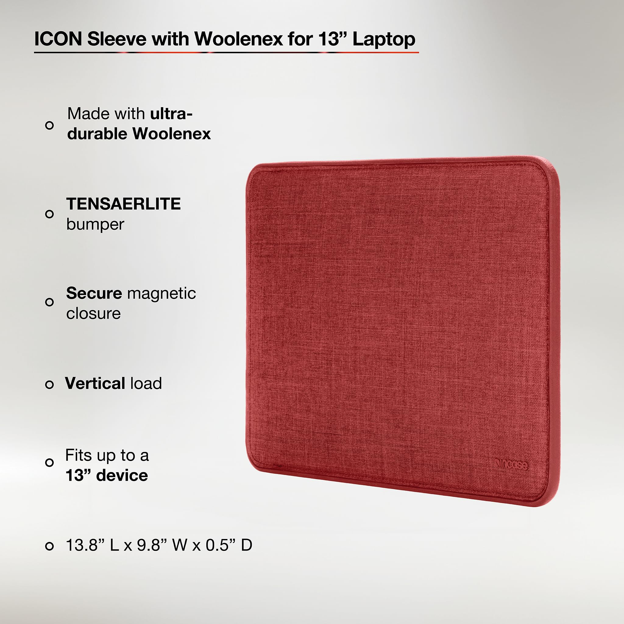 Incase Icon Laptophülle Mit Woolenex Für MacBook Air/Pro 13 Zoll – Stoßfest, Magnetisch