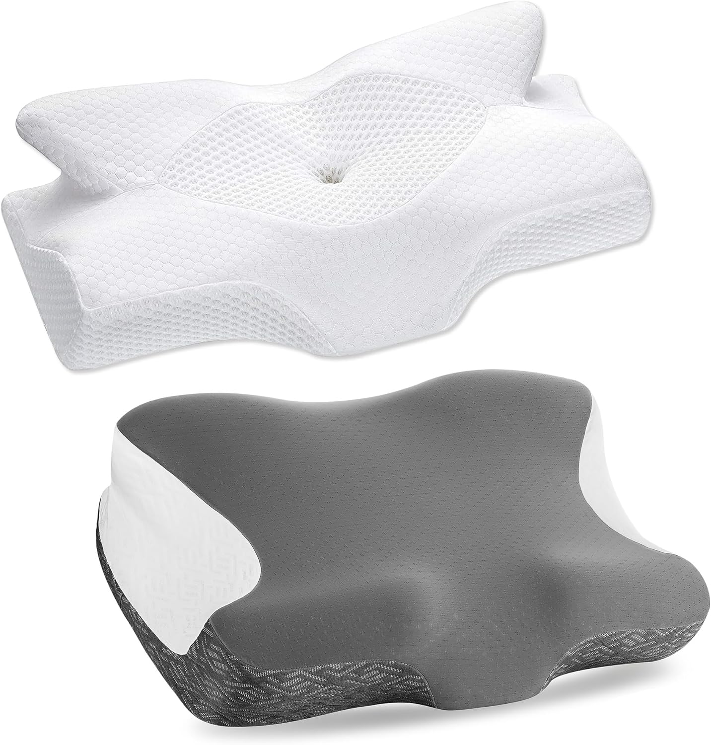 Elviros Cervical Memory Foam Pillows for Neck and Shoulder Pain, Neck Pillow for Sleeping