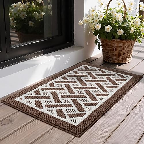 Miniatura 43 de GRANNY SAYS Felpudo para interiores, 32 x 48 pulgadas, antideslizante, tapete grande para puerta, tapete de bienvenida para exteriores, lavable