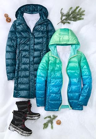 Woman Within Packable Puffer Jacket