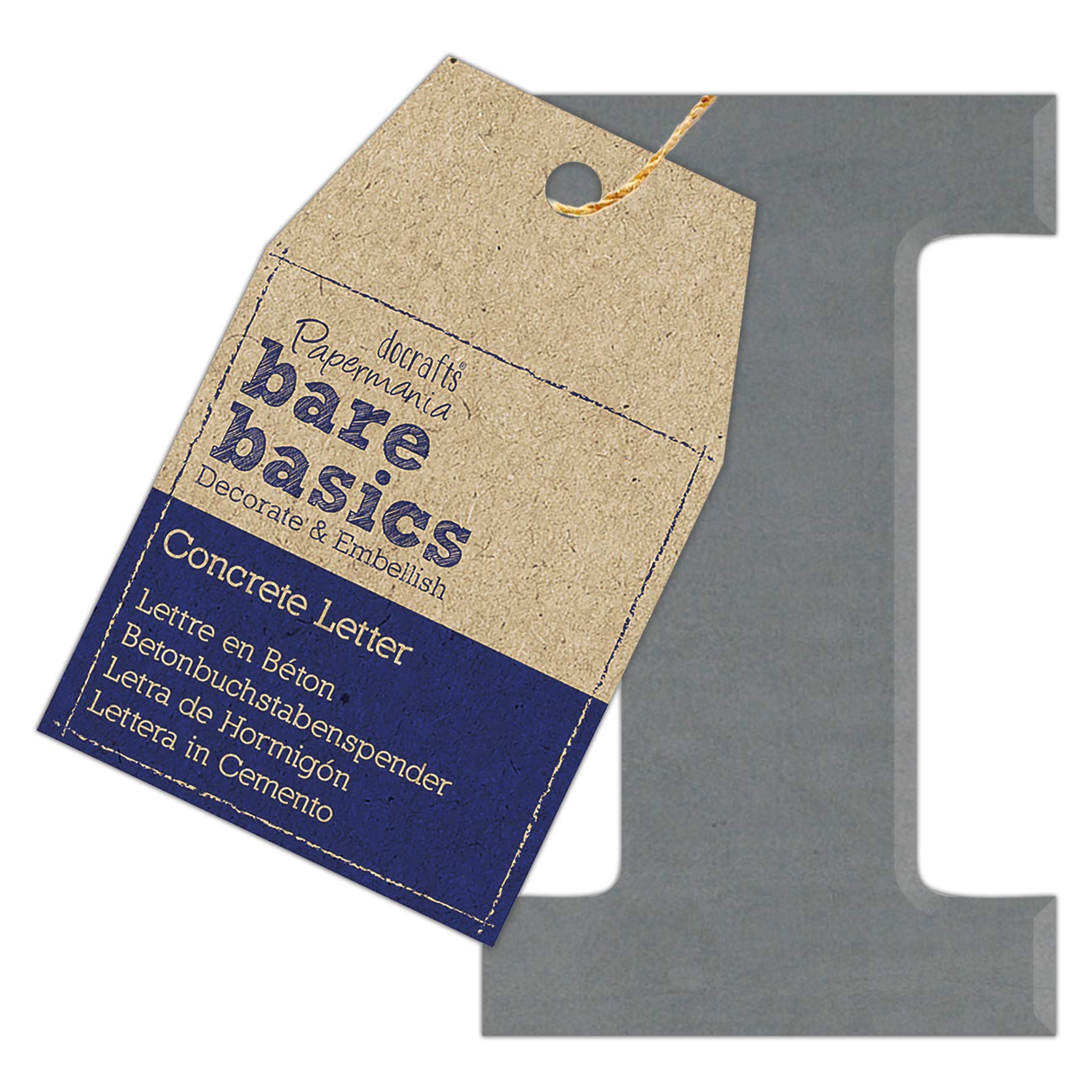 Concrete Letter (1 piece) - Bare Basics - I