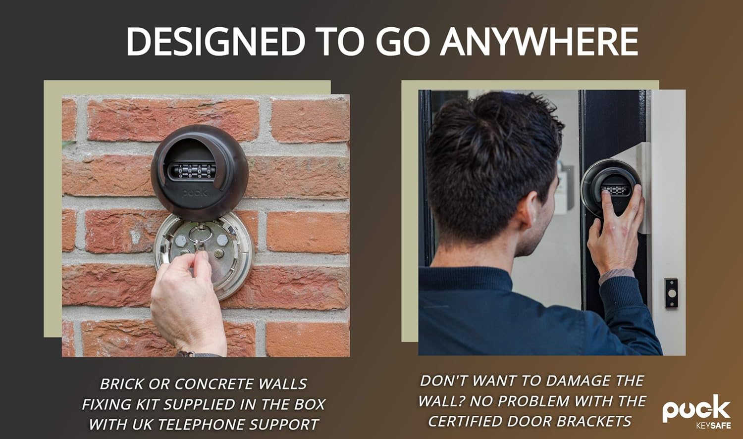 Puck Key Safe Wall Mounted Police Approved Box Outdoor BigaMart