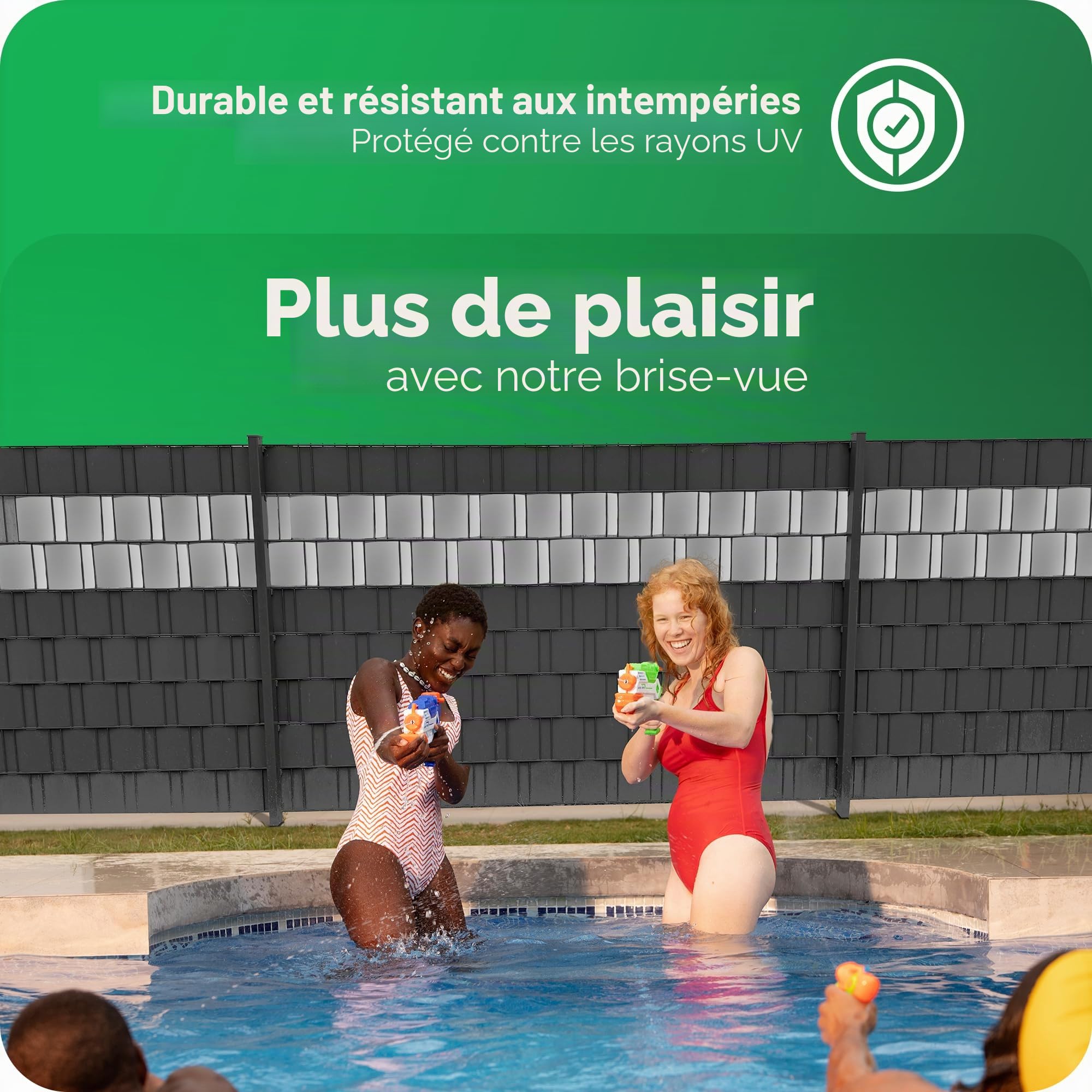 Novatool Rouleau de 25 m de bandes brise-vue PP Premium pour clôture à double fil ANTHRAZIT RAL 7016 - 19 cm pour 10 rangées de panneaux grillagés - Brise-vue GRIS avec rainures - Éléments de clôture