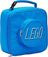 Vista 1 de LEGO Lunch Bag, Durable and Insulated, with Mesh Pouch and Zip Compartment, Perfect for On-the-Go Meals, Blue