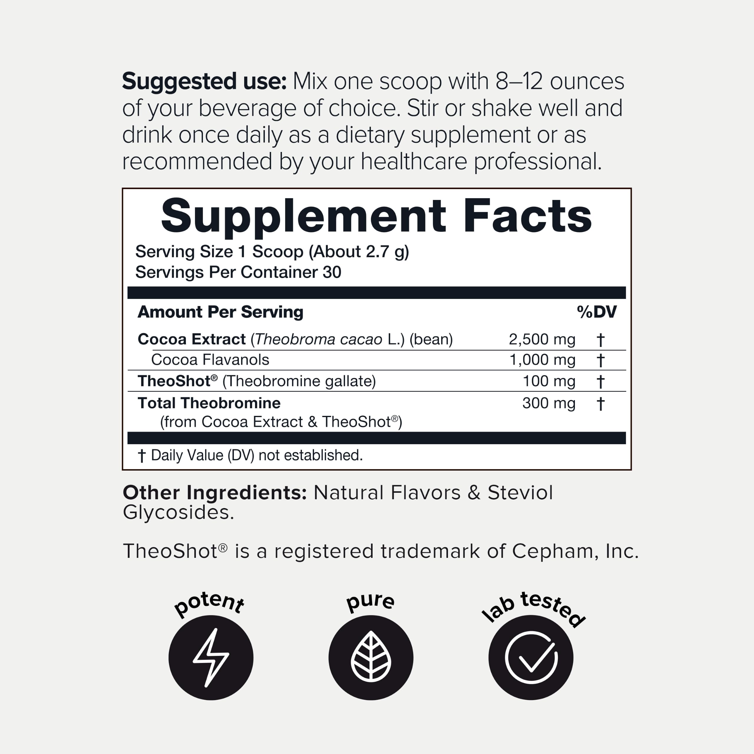 Ultra High Flavanol Cocoa Powder - 1,000mg Verified Flavanols per Scoop — Amazon image 2