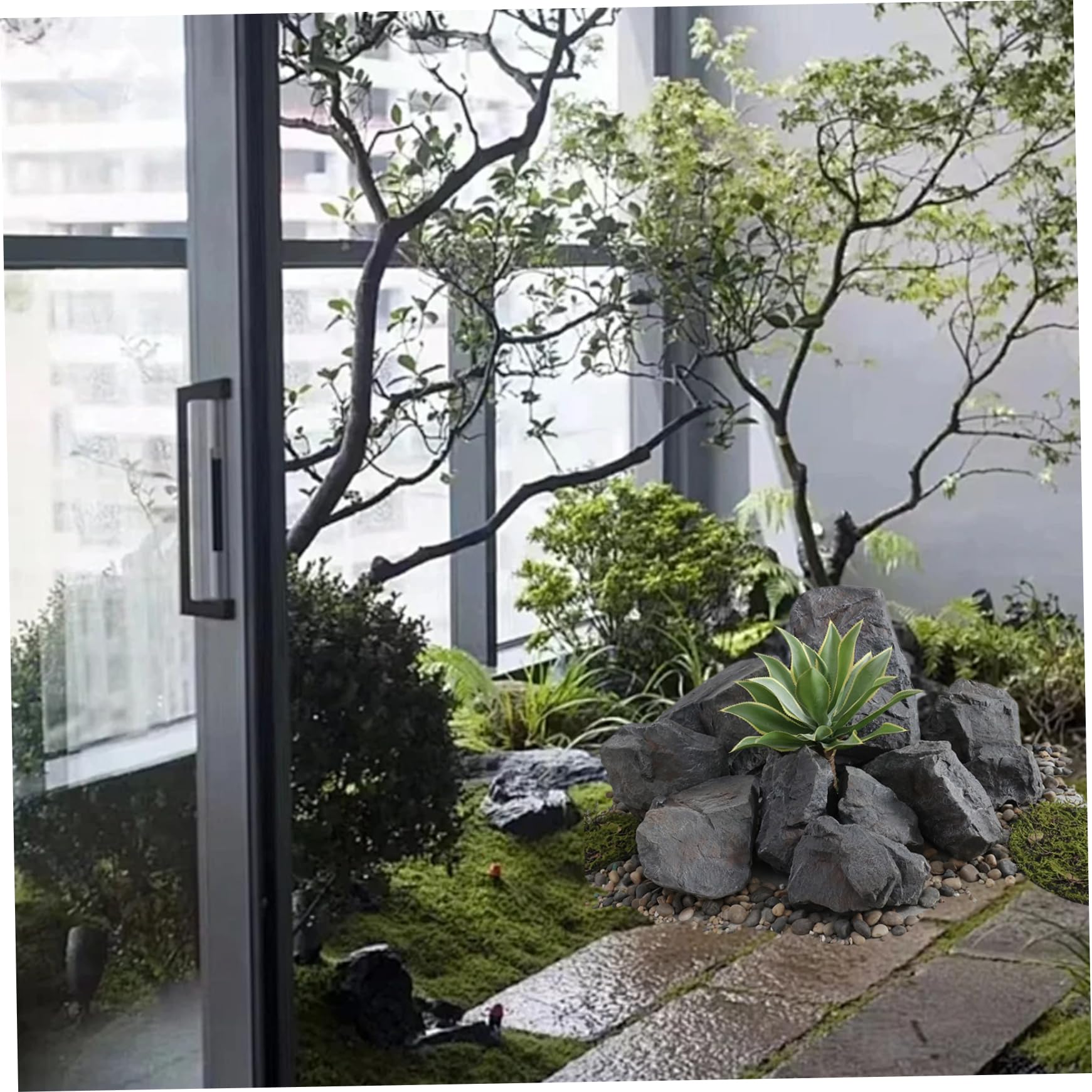 中古品D直接お引取限定】4個分ダミー岩FRP製イミテーションロック