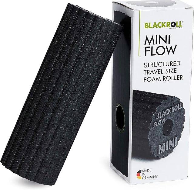 BLACKROLL Mini Flow Wałek do Masażu Powięzi, Czarny, 15 x 6 cm, AMBMFLBK