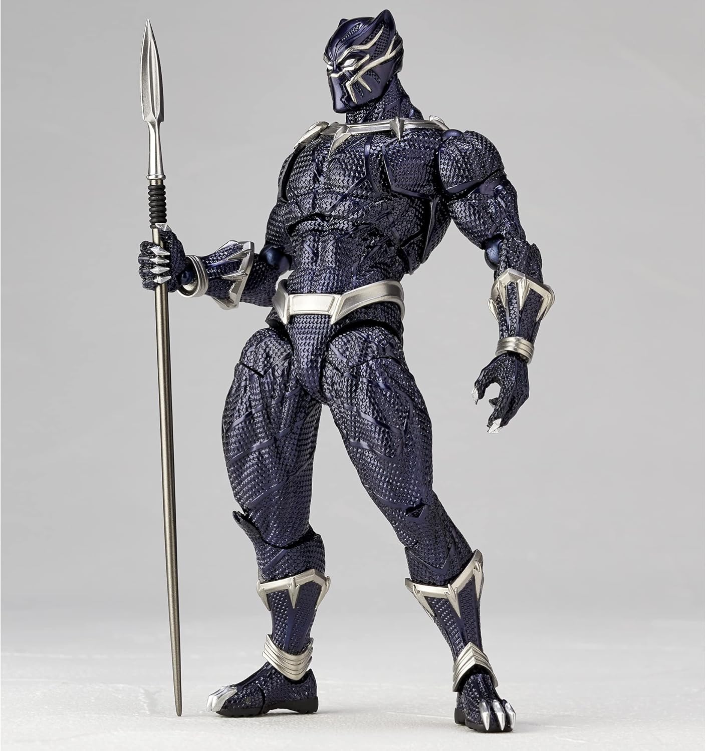 Kaiyodo Figurecomplex Amazing Yamaguchi Black Panther, Approx. 6.7 inches (170 mm), ABS & PVC Painted Action Figure, Revoltech