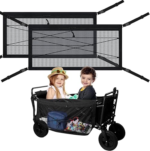 Woanger 2 redes de carga para cochecito de 13.78 x 27.56 pulgadas, red de carga plegable elástica y resistente para espacio de almacenamiento