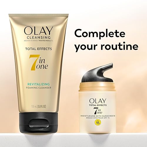 Miniatura 9 de Crema facial hidratante antienvejecimiento 7 en 1 Olay Total Effects, con FPS 15, sin fragancia, 1.7 onzas