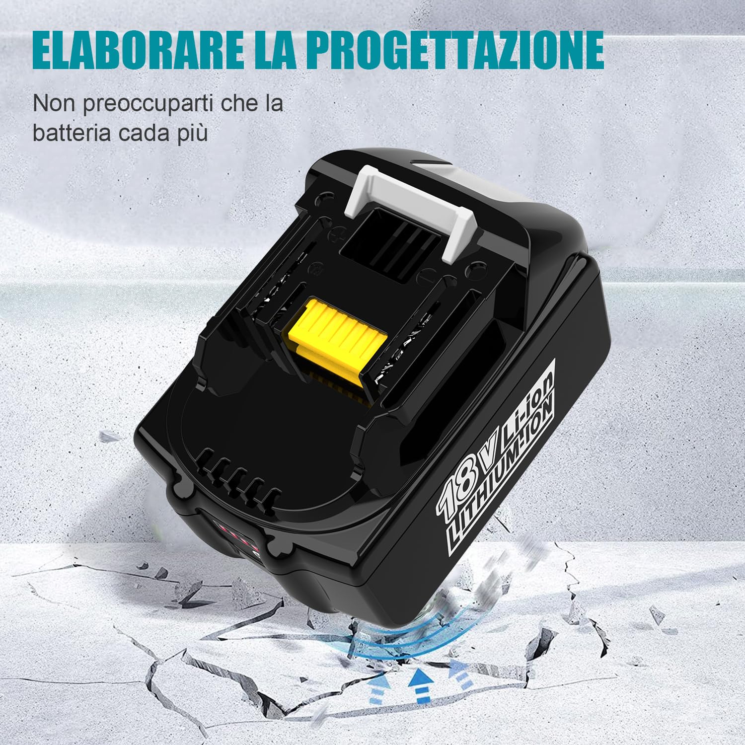 2Pack 5.0Ah Replacement per makita 18V Batteria BL1850 BL1860B BL1860 BL1840 BL1845 BL1835