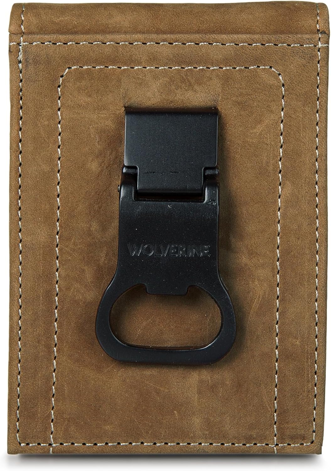 WOLVERINE Men's Slim Wallet | Money Clip | RFID Protection | ID Window | Leather | Canvas