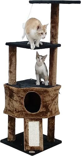 Miniatura 2 de Go Pet Club F707 46" Gatito árbol, marrón