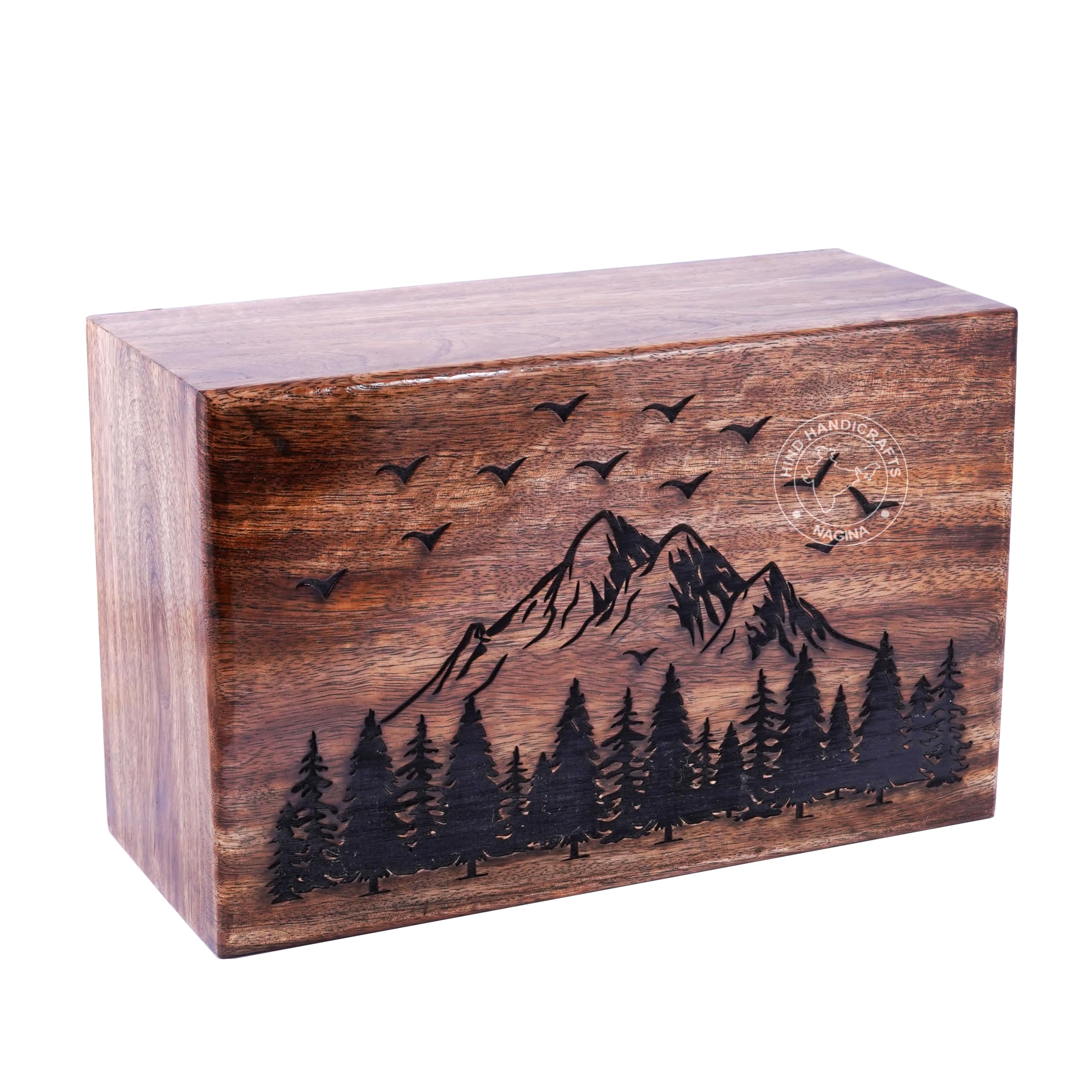 Urne funéraire en bois pour cendres adultes grande boîte cinéraire 113 kg