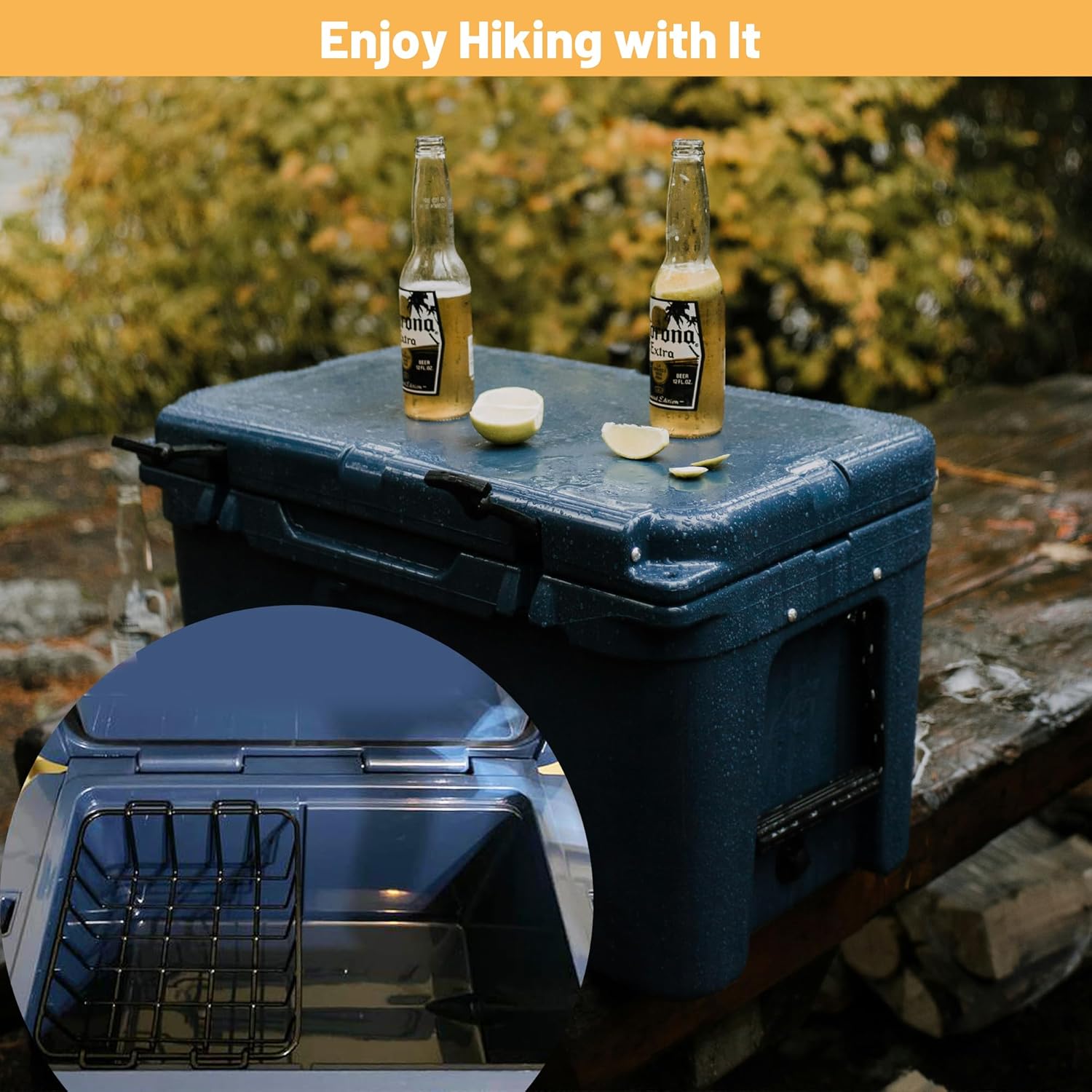 35/45 QT Cooler Basket, Compatible with YETI Tundra 35/45, Stainless Steel Storage Wire Cooler Rack, Black, 1 Pack