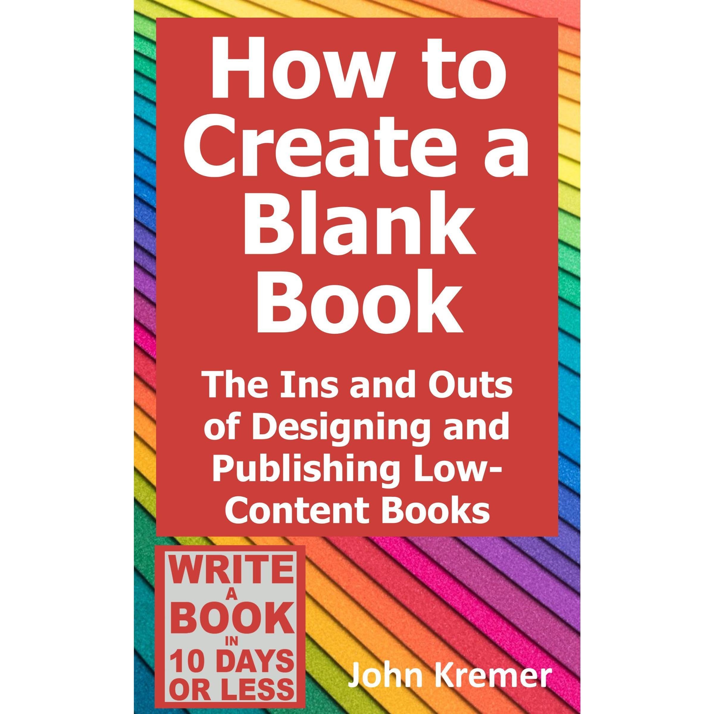 How to Create a Blank Book