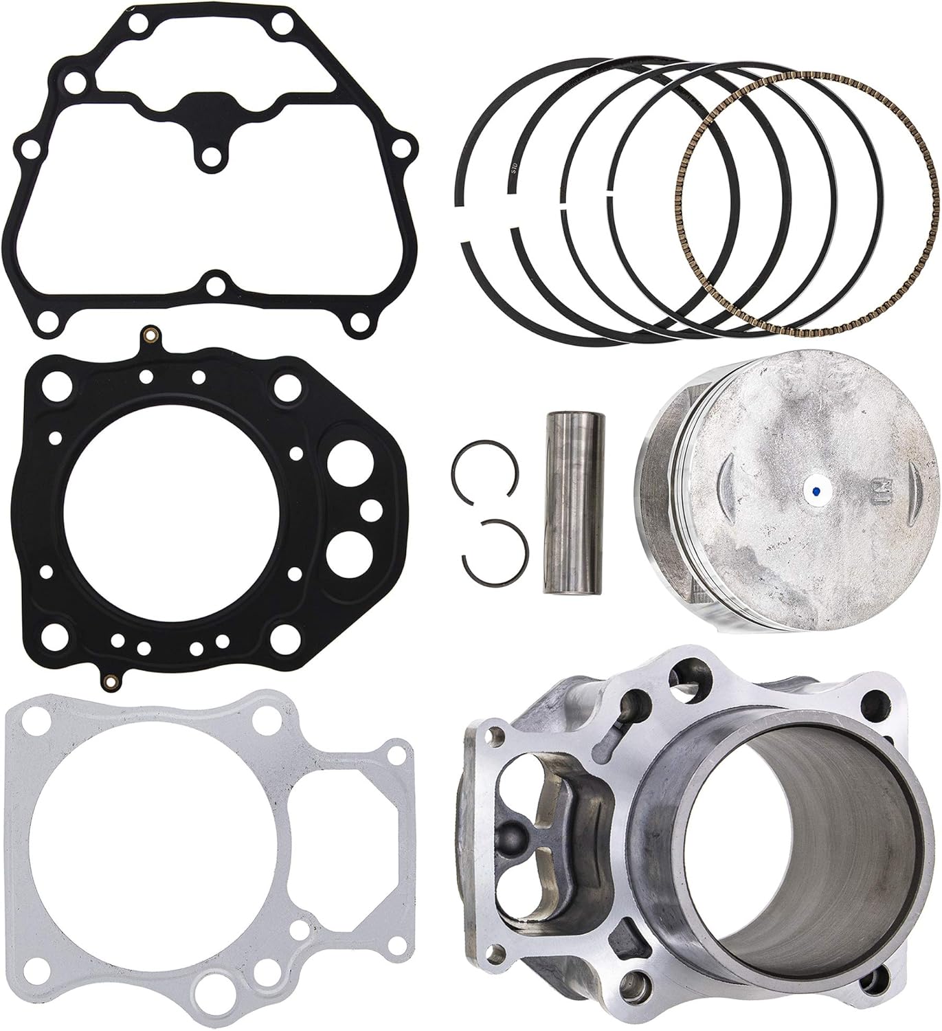 NICHE Cylinder Piston Gasket Top End Rebuild Kit for Honda Rancher TRX420 2009-2018 12100-HP7-A00 12191-HP5-601