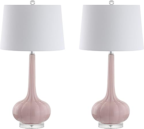 Miniatura 9 de JONATHAN Y JYL1079A-SET2 Juego de 2 lámparas de mesa Bette de 28.5 pulgadas con lágrima de cristal, lámpara de mesa LED contemporánea para mesita de