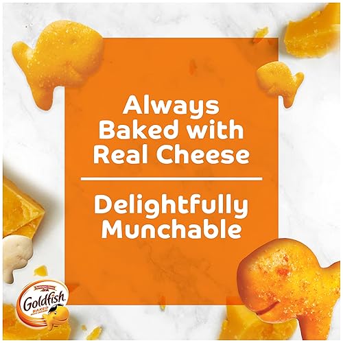 Miniatura 75 de Goldfish Dynamic Duo Colors Crackers, Cheddar y sabor Blasted Xtra Cheddar, paquete de bocadillos de 0.9 onzas, caja de 20