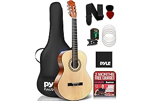 Pyle 3/4 Classical Guitar: Ideal for Young and Adult Beginners