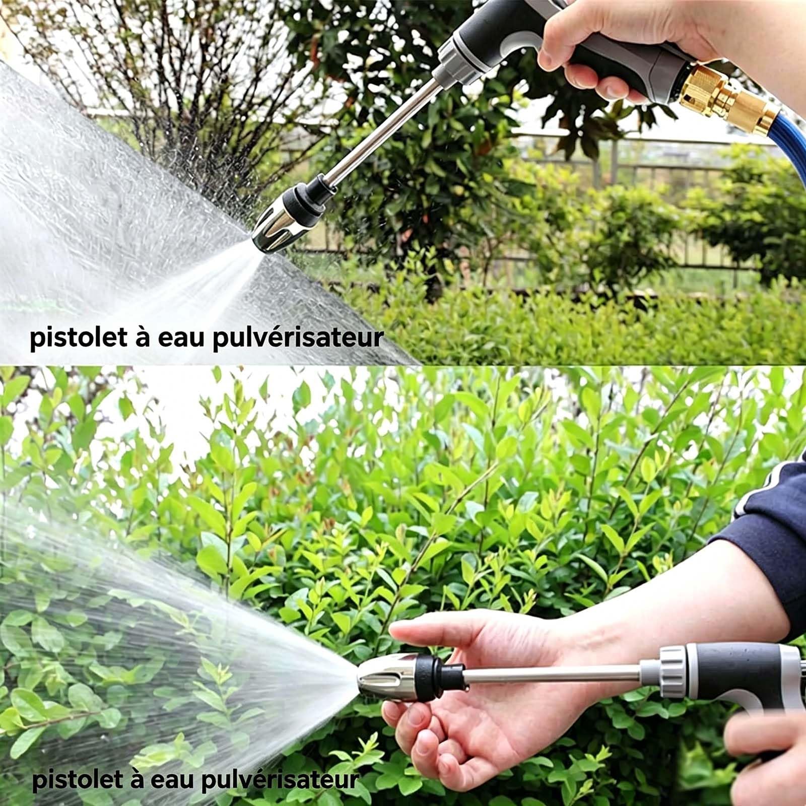 Jetterix Haute Pression Portable – 2026 Nouveau jetterix Pistolet de Nettoyage Puissant 15x avec Buse Multi-Angle pour Voiture, Terrasse et Gouttière (1 pcs)