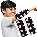 JFHNMLW 2 Pcs Thumb Sucking Deterrent, Pink Rainbow Elbow Thumb Guard for Thumb Sucking, Nail Biting Treatment for Kids Prevention Anti Nose Picking for Boys Girls Finger Sucking Prevention gallery image