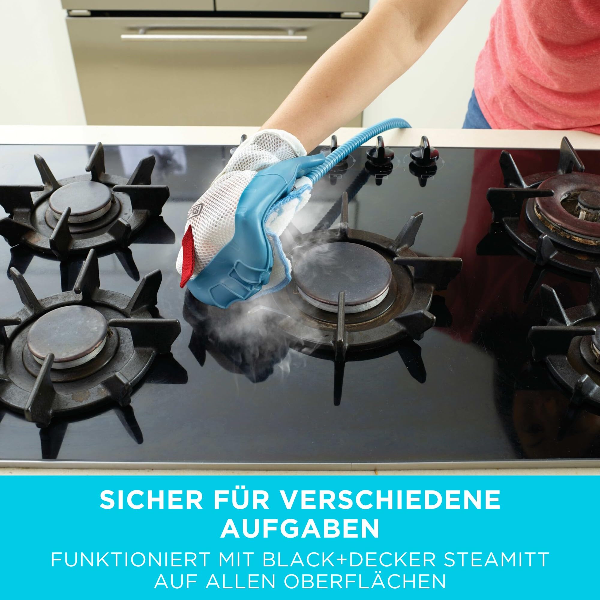 Black+Decker Fshsmpa-Xj Podkładki z Mikrofibry, Biały, 2 sztuki