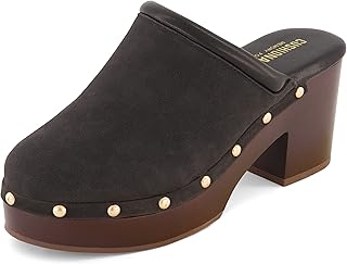 Women's Guest Faux Wood Clog with Memory Foam Padding, Wide Widths Available