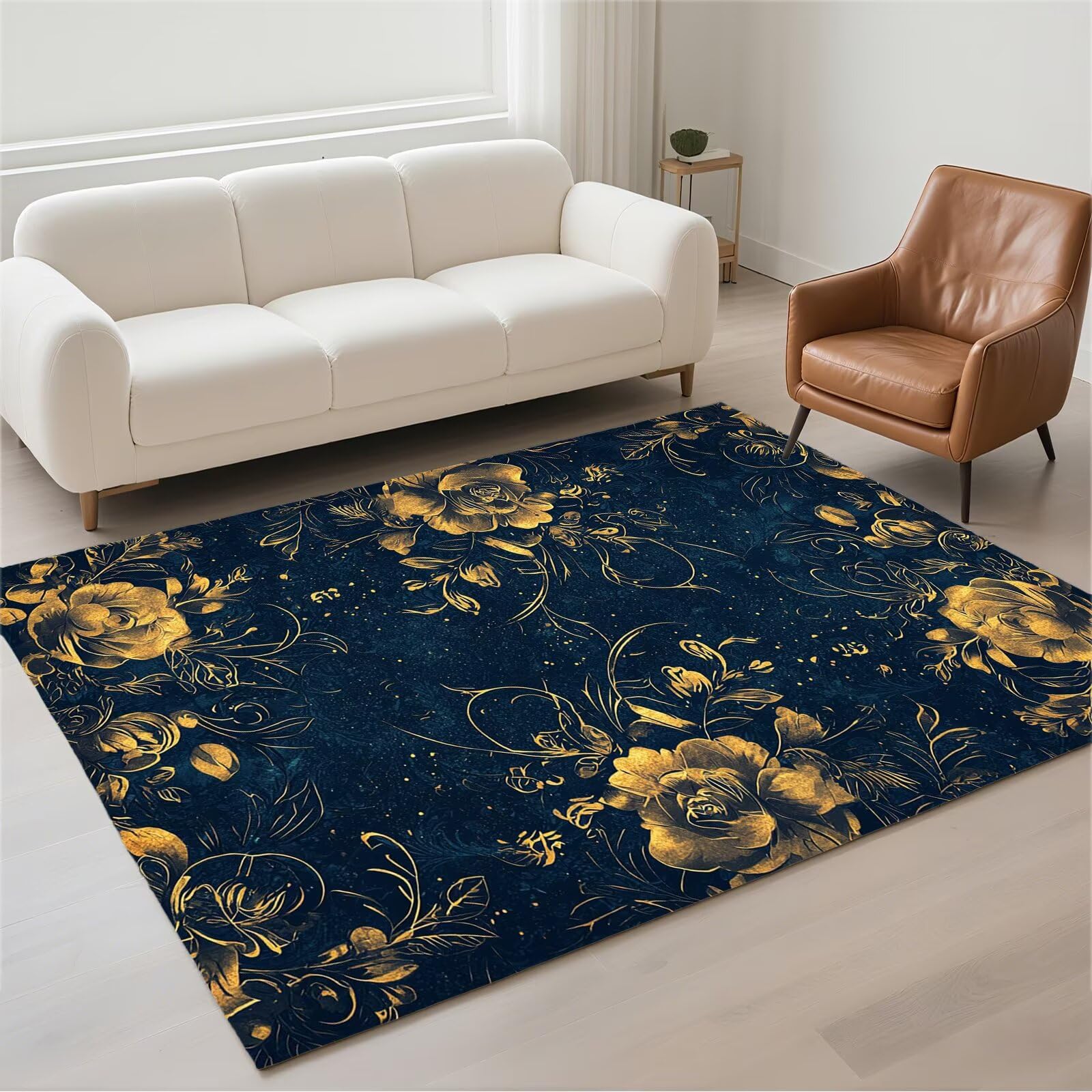 Tapis de couloir 50x80 moderne lavable petit carpet antidérapant pour entrée salon