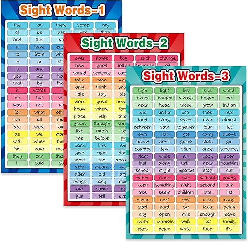 Miniatura 3 de Outus Carteles educativos, palabras de vista y familias de palabras, carteles de palabras de vista, gráficos educativos, decoraciones de aula,