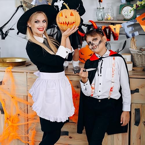 Miniatura 6 de Lusofie Delantal de cintura para mujer, para cocina, restaurante, restaurante, bistró, café