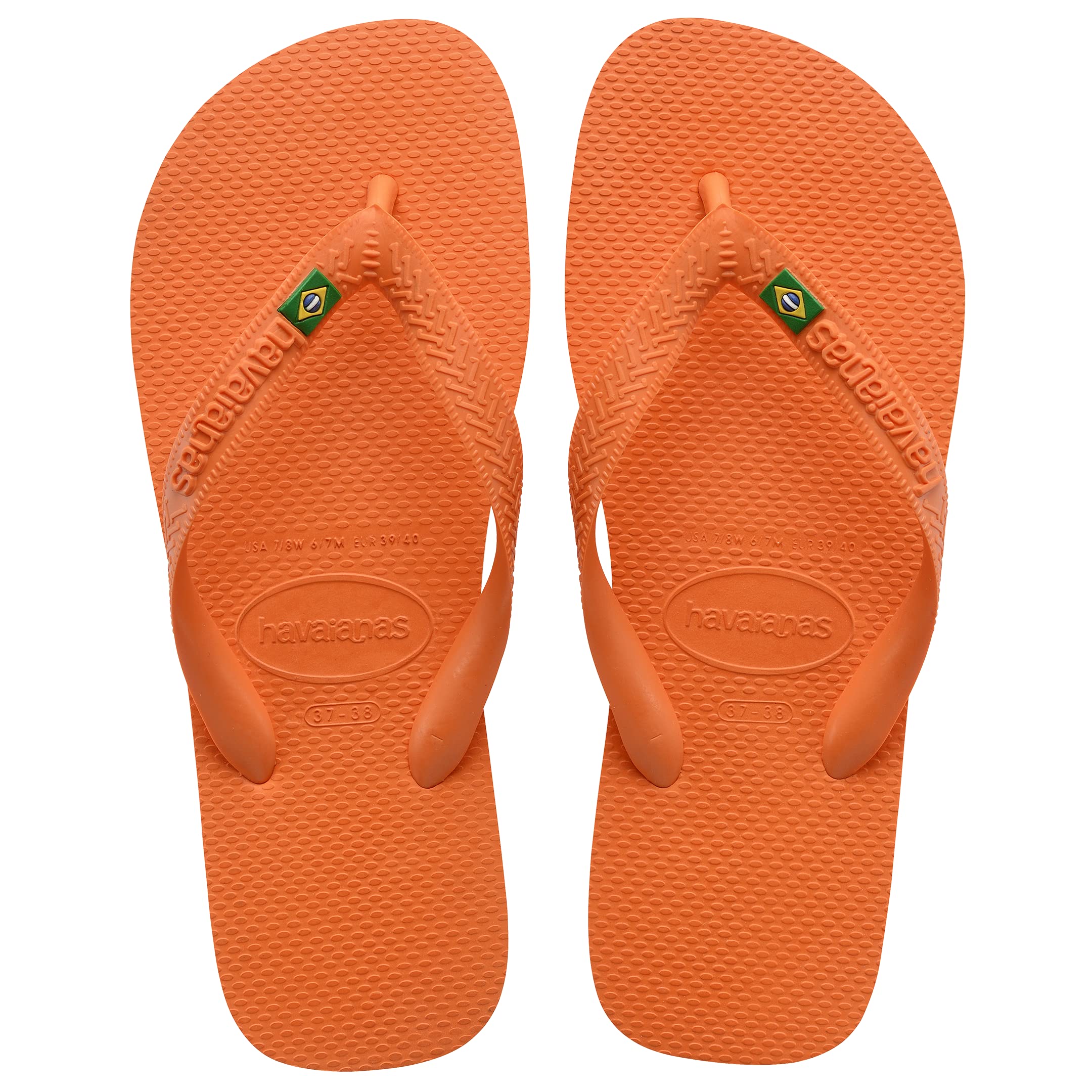 Havaianas Brasil Unisex Adults FlipFlop Begonia Orange 3.5/4 UK