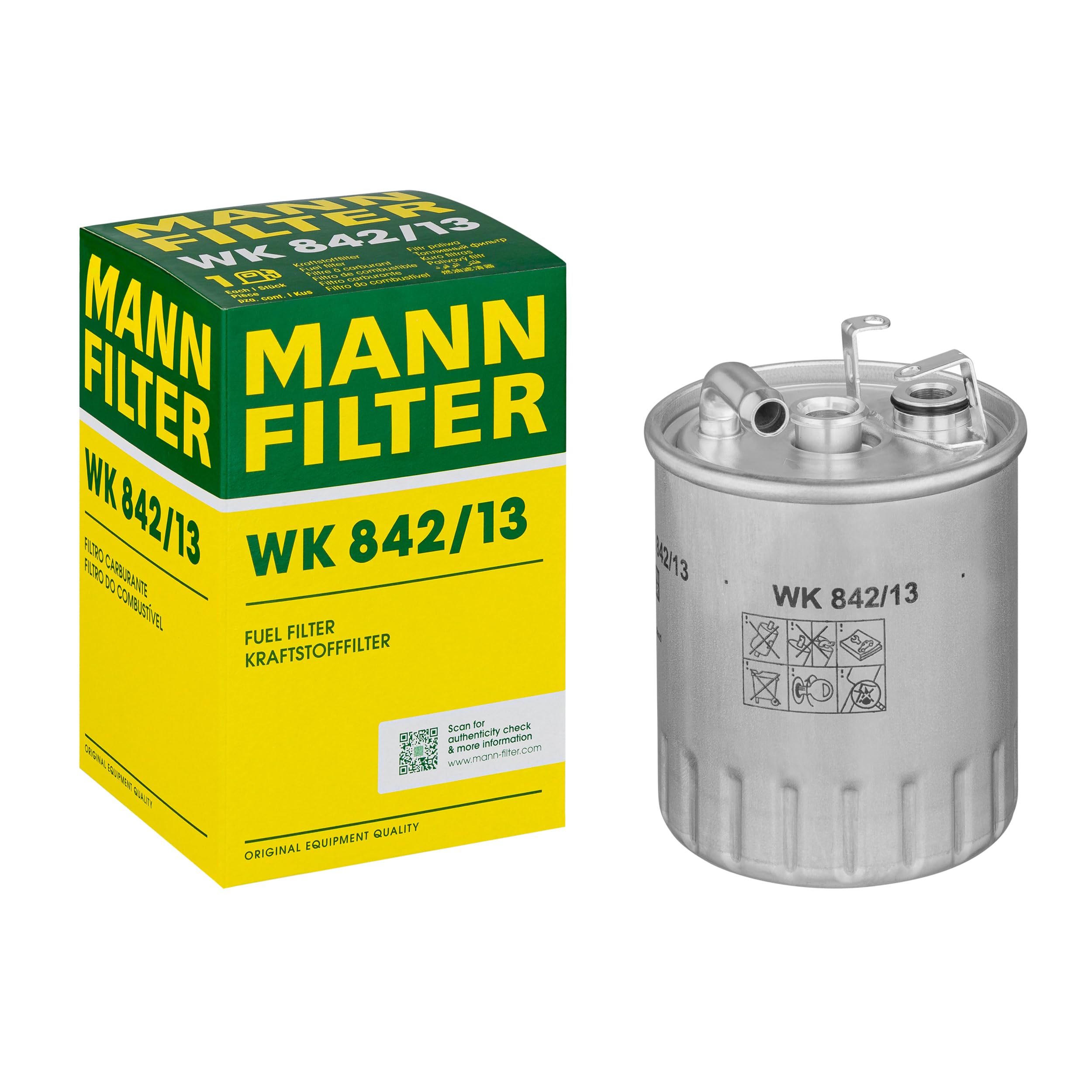 MANN-​FILTER WK 842/​13 Filtro de combustible - para Automóviles + Vehículos de transporte