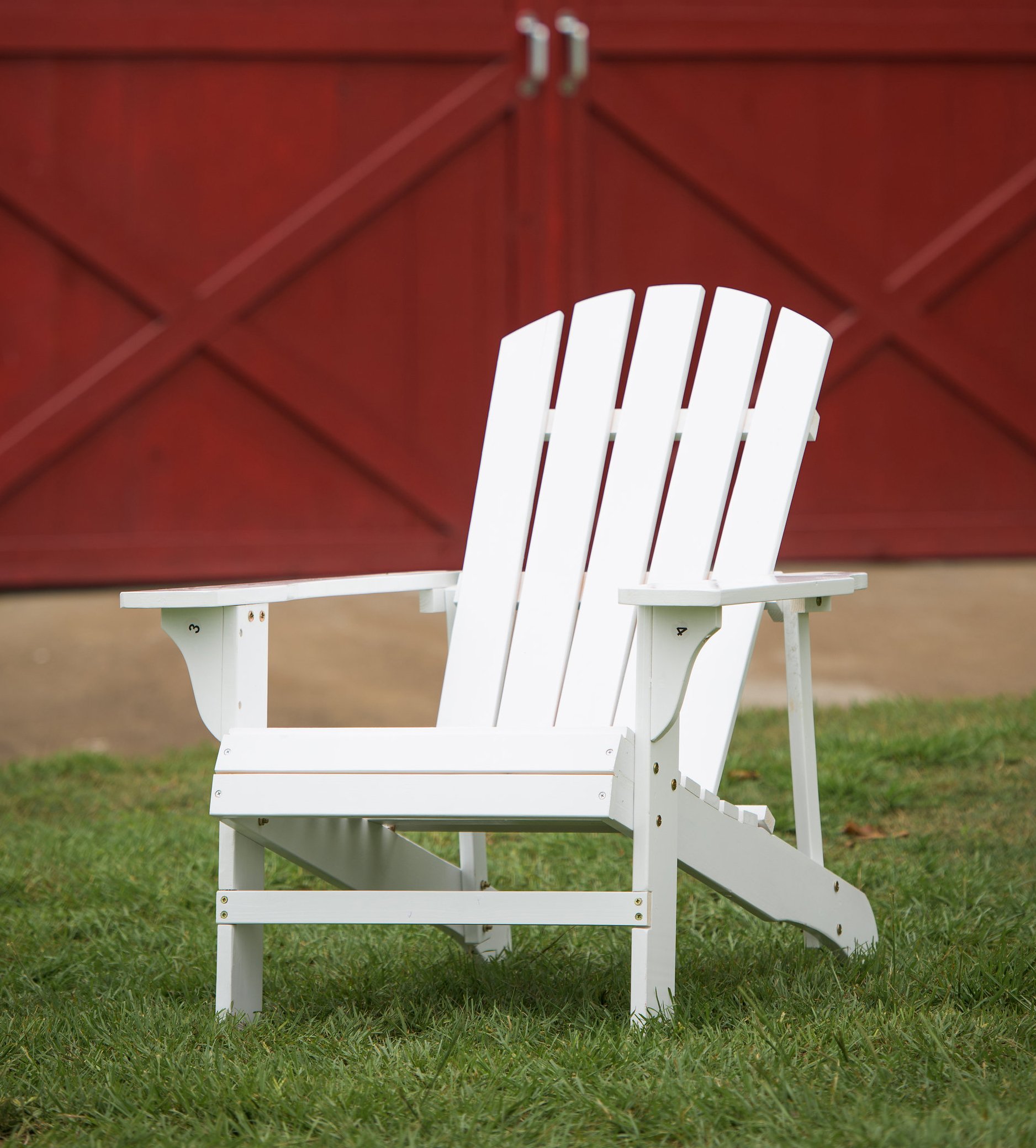 Leigh Country White Adirondack Chair for Patio Deck or Yard product thumbnail 4